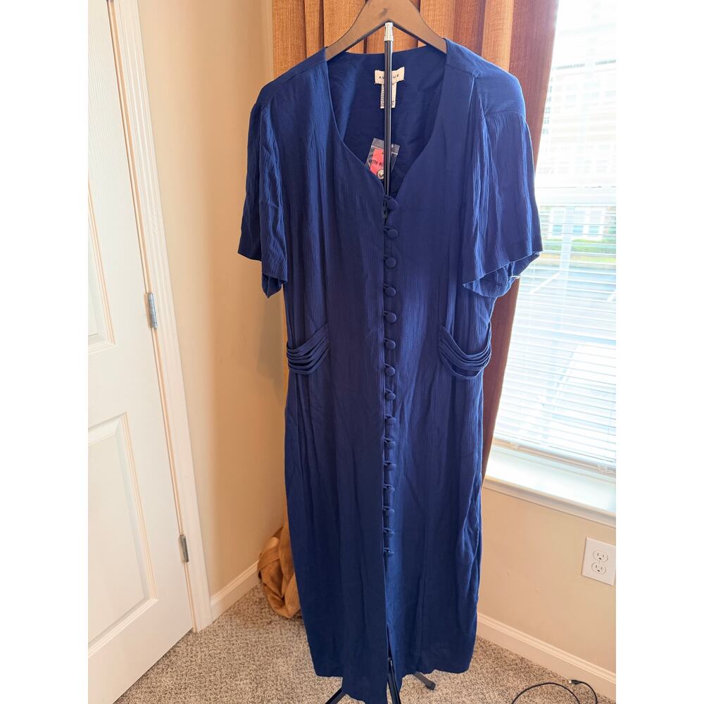 Avenue Blue Midi Dress NWT 18